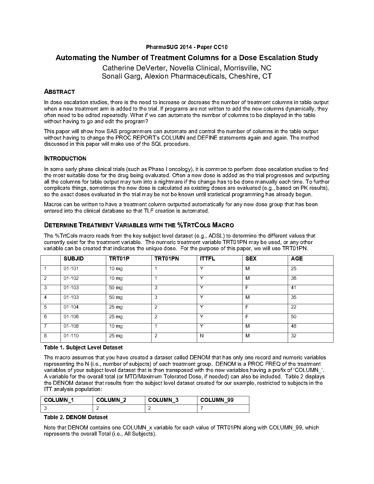 dynamically set table cell width based on number of columns